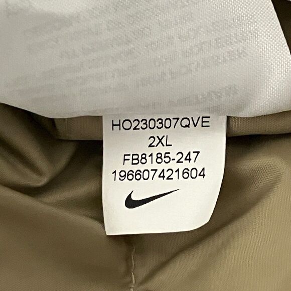 Nike Windrunner Puffer Jacket Mens XXL Tan Cream Storm-Fit Insulated FB8185-247 - Picture 12 of 16